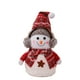 thumbnail image 2 of Adorno de Navidad con muñeco de nieve | Muñeca de peluche suave con bufanda, nariz de zanahoria, cara sonriente | Decoración festiva para árbol, repisa, escritorio, calcetín | Regalo de colección, 2 of 9