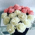 thumbnail image 2 of 10/20/30 Uds 8cm flores artificiales de espuma de PE rosas ramos de novia para mesa de boda decoraciones de fiesta en casa DIY suministros de álbum de recortes Tan Jianjun unisex, 2 of 2