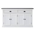 thumbnail image 1 of homeroots kitchen & dining 388229 Modern Farmhouse Black and White Buffet Server, 1 of 1