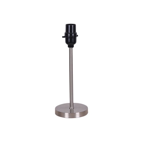 Mainstays 11" Stick Accent Lamp Base, Brushed Steel Finish