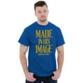 thumbnail image 5 of Made His Image Jesus Christian Men's Graphic T Shirt Tees Brisco Brands S, 5 of 6