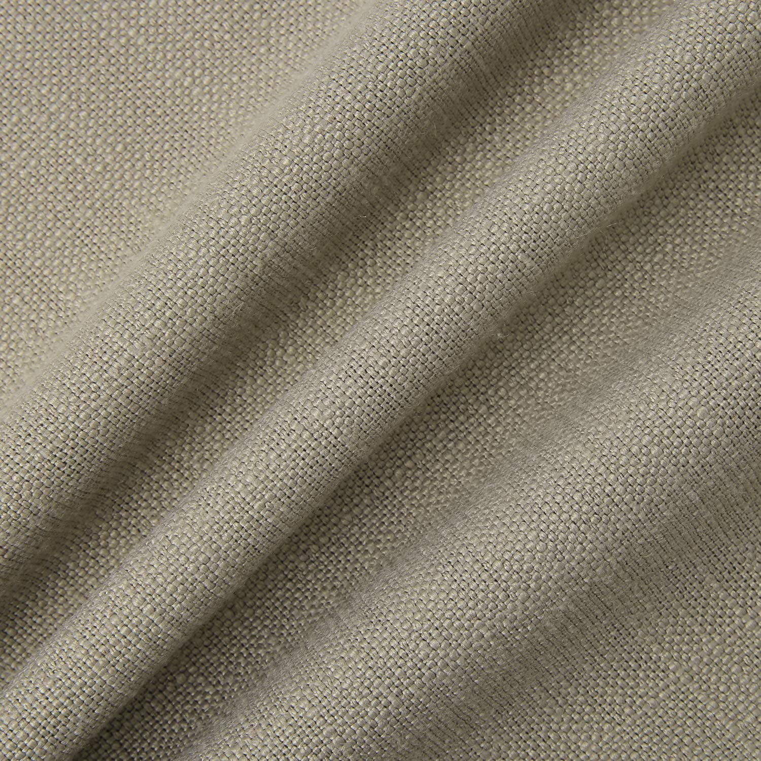 Phantoscope Linen Trimmed Farmhouse Series Decorative Throw Pillow, 22" x 22", Beige, 1 Pack