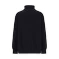 thumbnail image 5 of Itsame Knitted Pullover Sweater for Womens High Neck Sweatershirt Long Sleeves Solid Color Relaxed Sweatshirts Black Size M, 5 of 6
