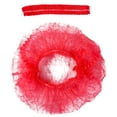 thumbnail image 7 of ProtectX 100 Pack Red Disposable Hair Nets, Elastic Head Cover, Bouffant Caps, Sanitation Head Cover for Food Service, Spa Men & Women - 21 inch, 7 of 7
