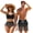 Brown Gradient Leopard, variant on Matching Swimsuits for Couples Blue Golden Marble Bikini Sets for Women Sexy Cross Front Swimwear or Mens Beach Shorts 2 Piece Bathing Suit Family Bathing Suits Matching Sets