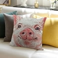 thumbnail image 3 of BANET  Lovely Pink Watercolor Home Living Room Decorative Throw Cases Cushion Cover case White, 3 of 5