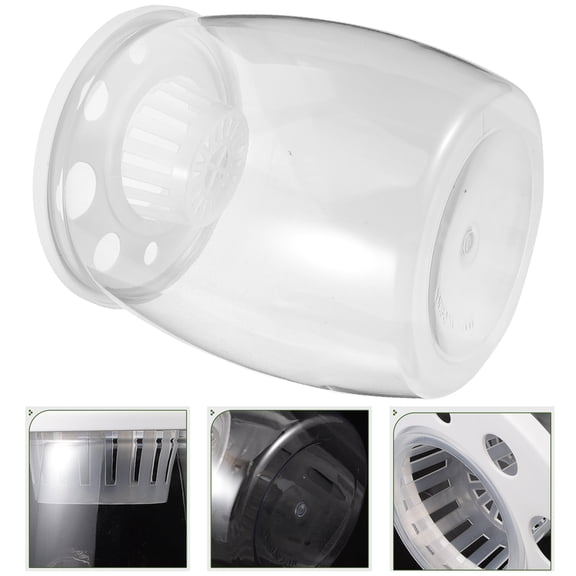 Tineasur Portable Plastic Fish Bowl Fish Breeding Box Ideal for Living Room and Office