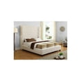 thumbnail image 2 of Best Master Furniture Jamie Upholstered Tower High Profile Contemporary Bed, Cream, Cal King, 2 of 2