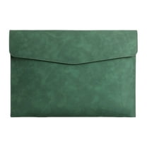 Matoen Magnetic Lock A4 Leather File Bag - Secure Document Folder for Business, Office & Travel - Durable Briefcase Organizer