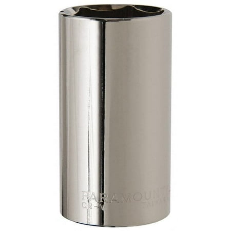 

Paramount 1-1/4 1/2 Drive Deep Hand Socket 6 Points 3-1/4 OAL Steel Chrome Finish