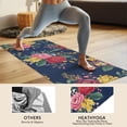 thumbnail image 4 of Pioneer Flower Floral Print Pattern Hot Yoga Mat Towel Non Slip for Hot Yoga - Quick-Drying Yoga Mat Cover with 4 Corner Pockets with Travel Bag - Hot Yoga Towel Non Slip 70"x26", 4 of 6