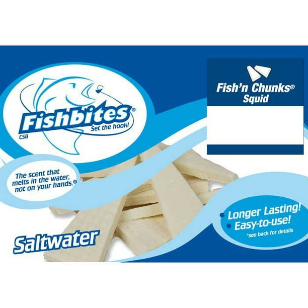 Fishbites Fish'n Chunks Longer Lasting Saltwater Soft Bait Walmart