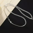 thumbnail image 2 of GKNET 925 Silver Filled Necklace 16-30 Inch 4MM Figaro Link Chain for Women Men N132-16 inch, 2 of 6