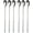 Silber, variant on Long Handle Spoon, Coffee Blender, 19.3cm Iced Tea Spoon, High Quality Stainless Steel Iced Tea Spoon for Mother's Milk Tea Mix Cocktail Stir Coffee Milkshake Cold Drink, 6 Piece SetRegenbogen