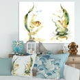 thumbnail image 2 of Designart ' Tropical Fish With Air Bubble and Algae ' Traditional Canvas Wall Art Print, 2 of 3