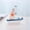White, variant on Godderr Mini Sailboat Model Decoration Beach Nautical Wooden Miniature Sailing Boat Home Decor