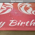 thumbnail image 6 of Ambesonne Celebration Place Mats Set of 4, 30 Years Birthday, Standard Size, Pink Orange White, 6 of 6