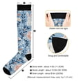 thumbnail image 3 of FORMRS Womens Knee High Socks Casual Long Thick Travel Daily Wear, 1 Pair, Floral Easter Rabbits, 3 of 6