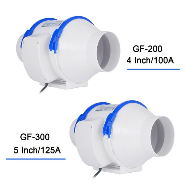 4'' 5'' 6'' 8'' Silent Inline Duct Fan Air Extractor Exhaust Ventilation For Home Bathroom Kitchen Ventilator ,Dual Power Supply