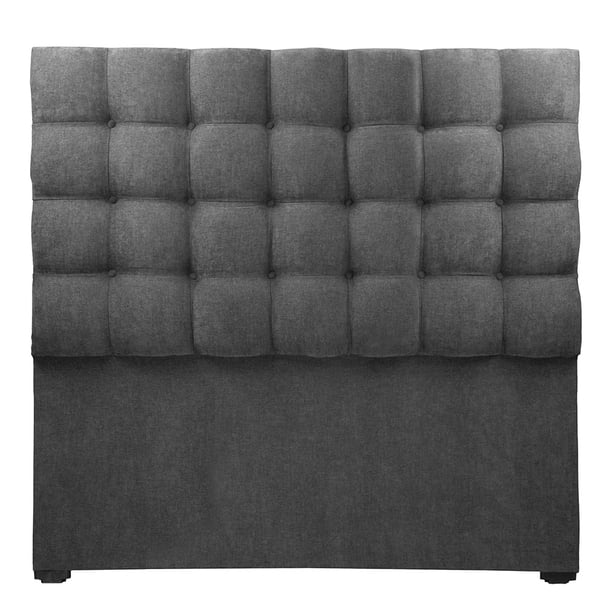 Cabecera Queen Size Trinity Slip Duke Gris Oscuro