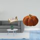 thumbnail image 2 of Sofá De Madera En Miniatura Y Cojines Decorativos De Calabaza De Halloween Para Casa De Muñecas, Juguetes DIY, Escena De La Vida Cotidiana, Decoración De Dormitorio., 2 of 8