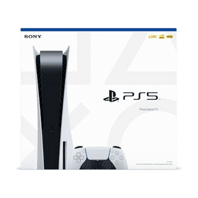 Sony PlayStation 5 Console (PS5 Disc Console) Disk Version Including Two  Controller and Controller Case