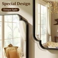 thumbnail image 5 of Easy4Home 40"x30" Arched Bathroom Mirror Decorative Wall Mounted Vanity Mirror, Black, 5 of 6