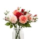 thumbnail image 4 of Brotes artificiales Rosas Flor para arreglos de centros de mesa de ramos de boda DIY UHUSE  Flores artificiales, 4 of 6