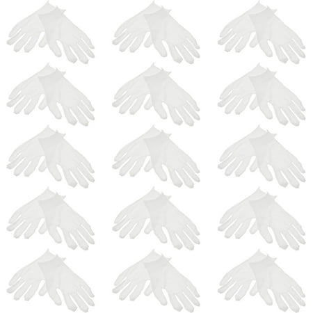 Cotton Gloves Moisturizing Gloves 15 Pairs Moisturizing Cotton Gloves Inspection Gloves Eczema Gloves Dry Hands Gloves Bedtime Cosmetic Gloves for Men Women Cotton Gloves White Gloves