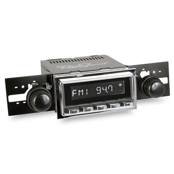 RetroRadio Compatible with 1950-65 Porsche 356 with Chrome Bezel Features Include Bluetooth, AUX, AM/FM LABC-M1-127-36-96P
