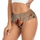 thumbnail image 2 of Balery Coffee Beans Chocolate Splash Ropa Interior de Algodón para Mujer con Dibujo – Braguitas Cómodas y Elásticas, Estilo Clásico-Large, 2 of 6
