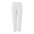 thumbnail image 5 of COMVALUE Pants for Women Stretch Cropped Summer Casual Capris Office Work Slacks Yoga Dress Pant Pants (White, XL), 5 of 9