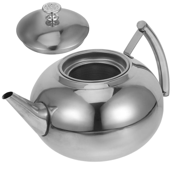 Hemoton Insulated Tea Kettle Pot for Induction Cooktops, Chinese Style Checkered Teapot, Restaurant Quality Kettle