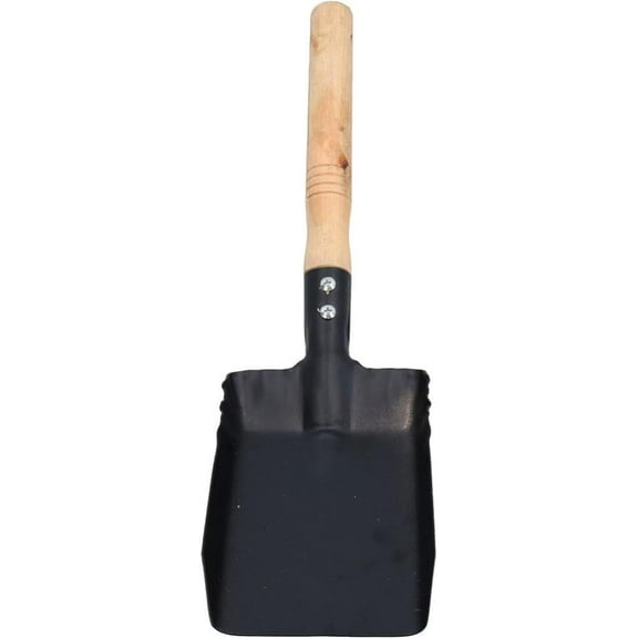 Coal Hand Shovel Fireplace Shovel Metal Ash Shovel with Wooden Handle Fireplace Scoop Coal Shovel Gardening Shovel for Wood Stove Hearth Cleaning Fireplace Trowel