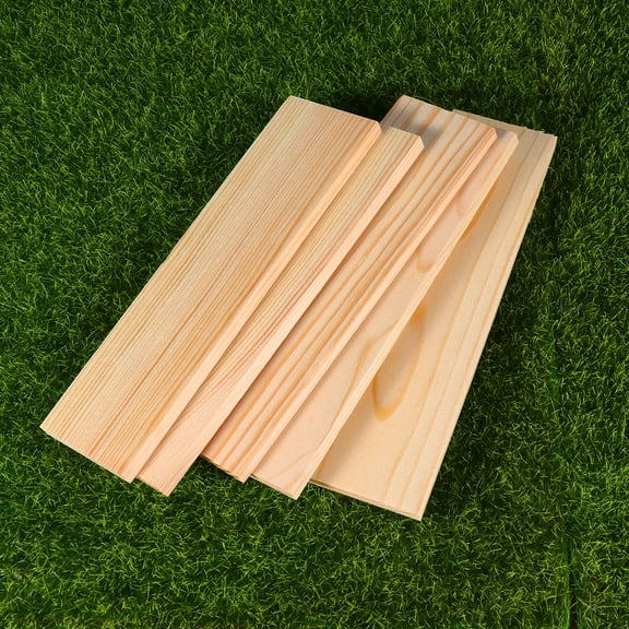 Pawsdot 10pcs Natural Pine Wood Rectangle Boards Unfinished Sheets Carving Blocks for Arts Crafts DIY Projects