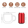 thumbnail image 2 of Tazas de café CNGLASS de vidrio de doble pared, 290 ml, juego de 4, 2 of 8