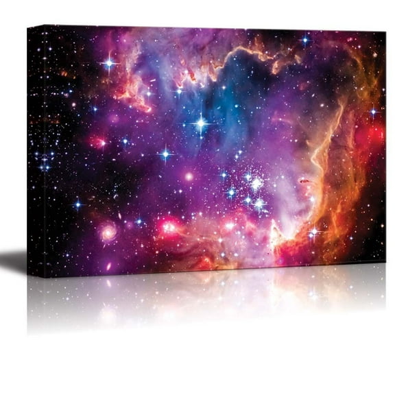 Canvas Prints Wall Art - The Magellanic Cloud is a Dwarf Galaxy and a Galactic Neighbor of The Milky Way - 32" x 48"