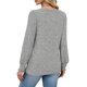 thumbnail image 5 of Sudadera con capucha para mujer,Camiseta de cuello en V para mujer, blusa informal de manga larga, top holgado, mezcla de algodón suave, ideal para el hogar y el uso diario, sopatenor, 5 of 9