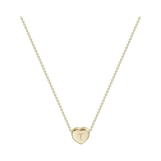 Collar para mujer, joyería para mujer, joyería de moda para mujer, regalo para mujer, 26 collares con colgante de cadena con nombre y letras en inglés, joyería, collares de moda.