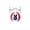C, variant on LNOGEUPG Soft Plush Throwing Sandbag with Red Stitched Peace Hand Pattern, Red White Blue Tri-Color Stuffed Round Stress Relief Ball for Party Game Home Decor Casual Use