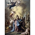 thumbnail image 2 of Vaccaro, Domenico Antonio 19x24 Gold Ornate Wood Framed with Double Matting Museum Art Print Titled - The Virgin Swooning on Calvary, 2 of 4
