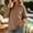 Khaki, variant on ECHFIPROM Womens Plain Hoodie Oversized with Pocket Brown Long Sleeve Solid Color Side Slit Soft Womens Hooded Athletic Breathable Sweatshirt,L