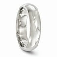 thumbnail image 4 of Solid Titanium Men's 6mm Plain Classic Wedding Band Ring Comfort-Fit Size 6, 4 of 7
