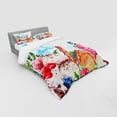 thumbnail image 3 of Ambesonne Tropical Bedding Set 3 Pcs, Dessert and Flower Art, Twin, Multicolor, 3 of 3