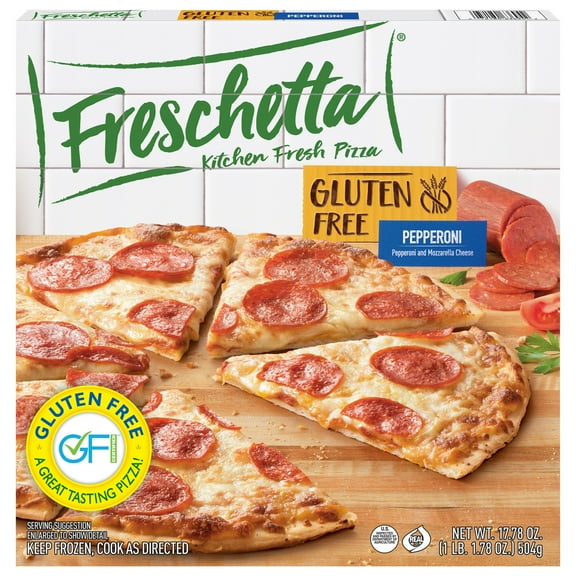 Freschetta Pepperoni Gluten Free Thin Crust Frozen Pizza, 17.78 oz