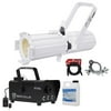 Chauvet DJ EVE E-50Z Ellipsoidal White Gobo Spot Light+Fog Machine+Cable+Clamp