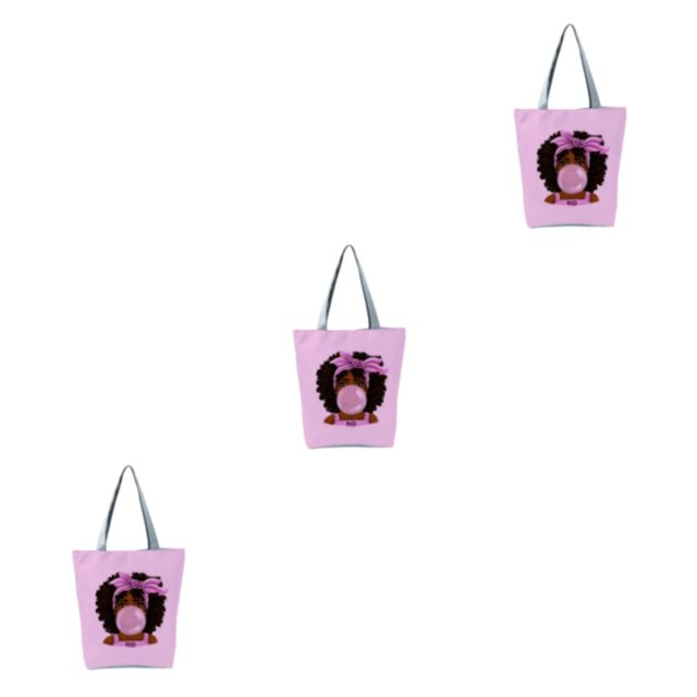Guardurnaity Bolso de lona de poliéster para Cool Black Girl - Exquisita artesanía Bolsos compactos resistentes al desgarro hl2114 Type1 NO1