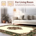 thumbnail image 2 of ODIKA 6'x9' Machine Washable Non-Slip Area Rug, Grand Dynasty Palatial Scrollwork High Traffic Rug, Beige, 205438, 2 of 7