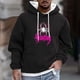 thumbnail image 1 of Sudadera con capucha para hombre, informal, a la moda, con estampado, con cordón, de manga larga, de poliéster, 1 of 5