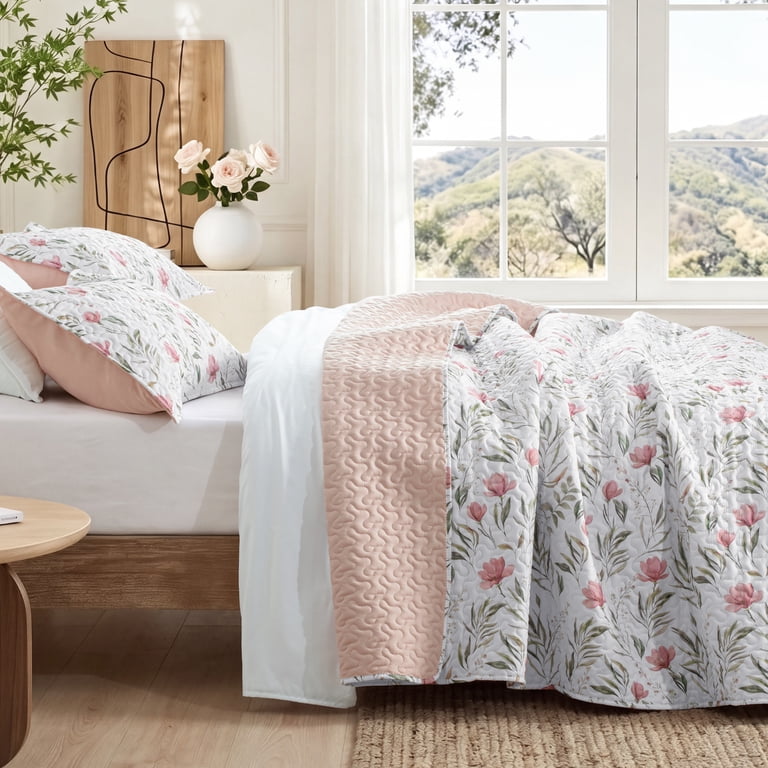 Exclusivo Mezcla Floral Botanical Queen Quilt Set photo 4